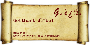 Gotthart Ábel névjegykártya