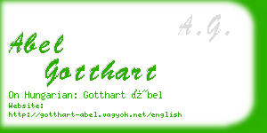 abel gotthart business card